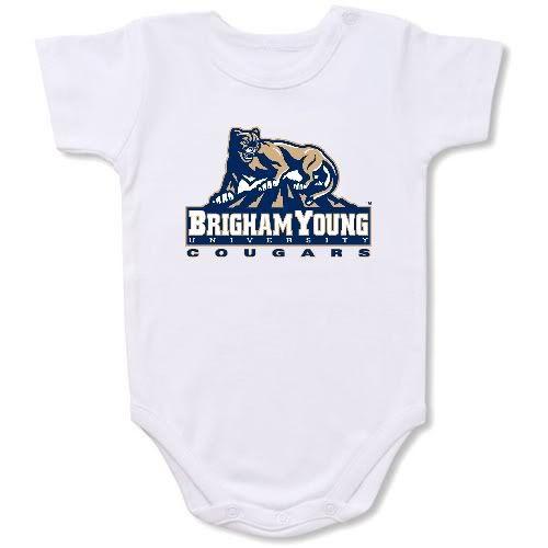 Brigham Young Cougars Baby Bodysuit Creeper #01